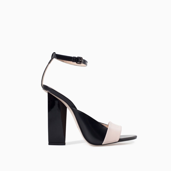 🚫SOLD🚫 NWB Zara High Heel With Geometric Sandal - Picture 5 of 8